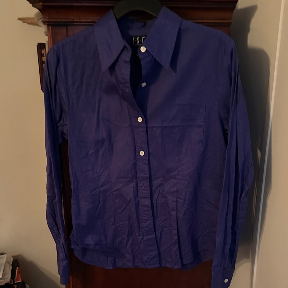 INC International Concepts Deep Blue Blouse